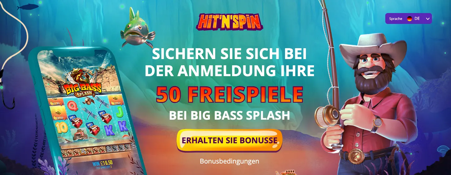 50 Freispiele ohne Einzahlung bei Hit